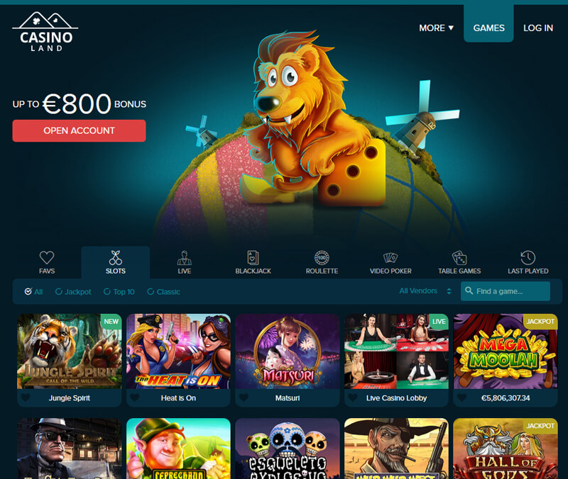 Casinoland Casino screenshot