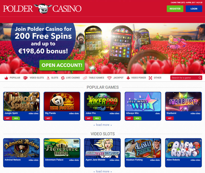 Polder Casino screenshot